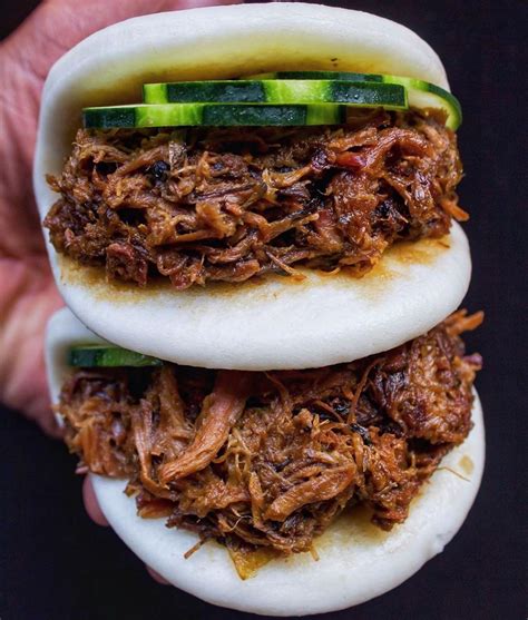 Pulled Pork Bao Buns R FoodPorn