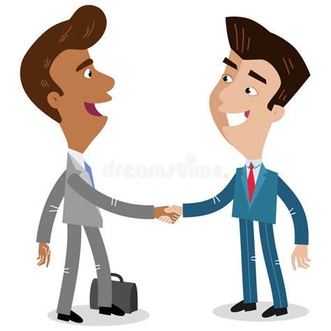 Businessmen Shaking Hands Stock Vector Illustration Of Corporate