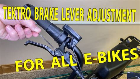 How To Adjust Tektro Brakes Reach Adjustment On All E Bikes Even