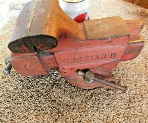 Vintage Craftsman Bench Vise Made In Usa Swivels Pipe Jaws