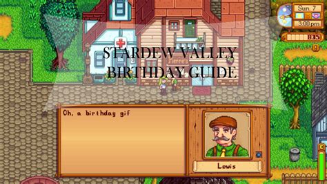 Stardew Valley Birthday Guide: gifts and calendar | Stardew valley