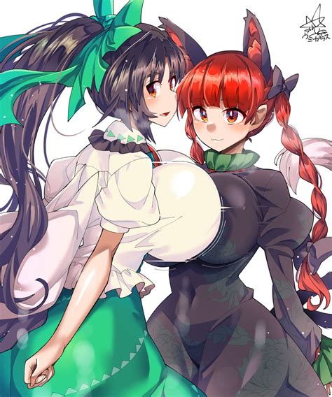 Kaenbyou Rin And Reiuji Utsuho Touhou Drawn By Umigarasu Kitsune1963