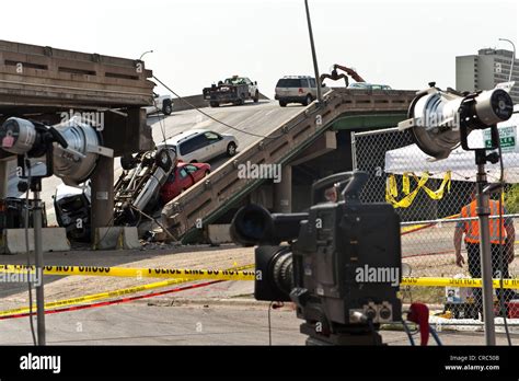 35W Bridge Collapse in Minneapolis Minnesota, August of 2007 Stock ...