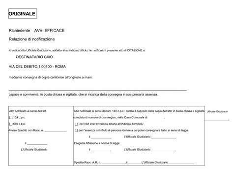 La Notifica Dellatto Di Citazione Presso L Unep Guida Pratica