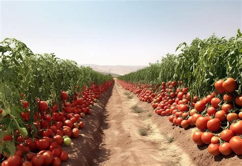 Premium AI Image | Tomato farm isolated