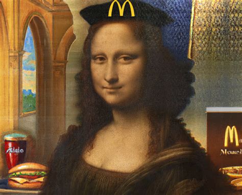 The Mona Lisa As A Fast Food Worker By Salvador Aleguas Geek