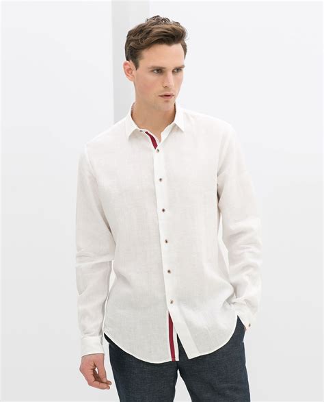 Venta Camisa Lino Zara Hombre En Stock