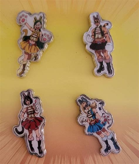 Popular My Hero Academia Wild Wild Pussycats Pin Set Toys