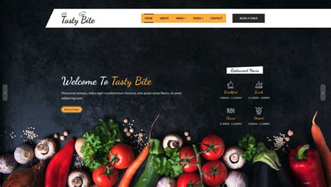 Creative And Innovative HTML And Bootstrap Restaurant Templates