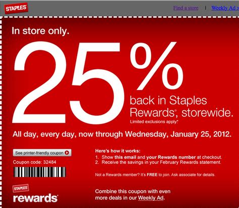 Staples Coupons Printable