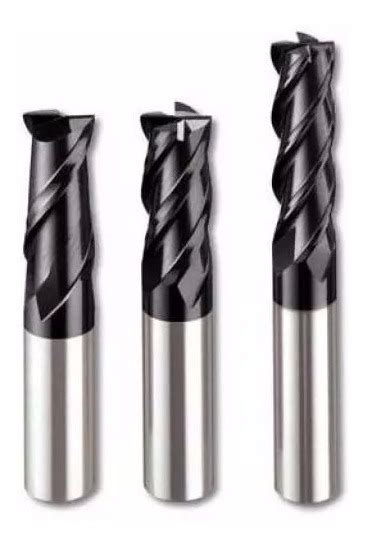 Fresa Metal Duro Revestida Plana 10mm 4 Filos Endmill DITOMA SRL