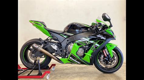 Kawasaki Zx R Exhaust Sound Racefit Carbon Slip On Youtube