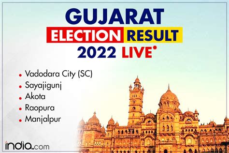 Vadodara City Sayajigunj Akota Raopura Manjalpur Gujarat Election