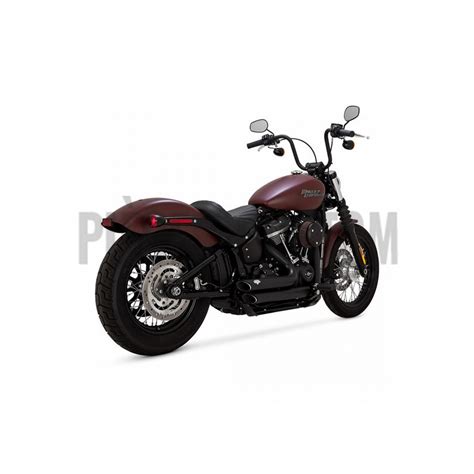 Echappement Vance Hines Shortshots Staggered Noir Softail de 2018 à 2021