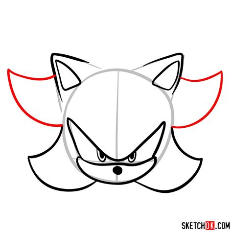 Shadow The Hedgehog Head Drawing