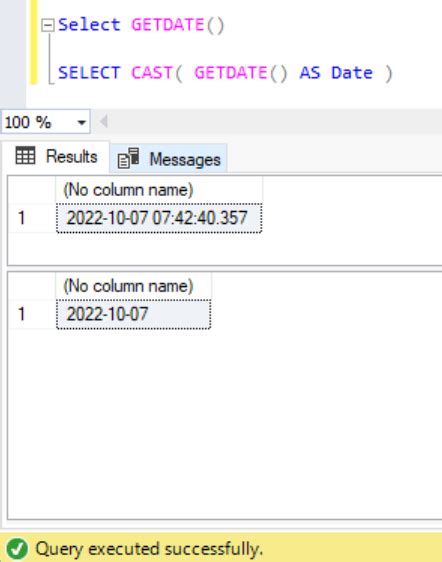 How To Get Current Date Without Time In Sql Server Printable Forms