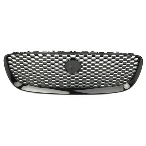 Black Front Upper Radiator Grille Mesh Grill For Jaguar XF XFR 2016