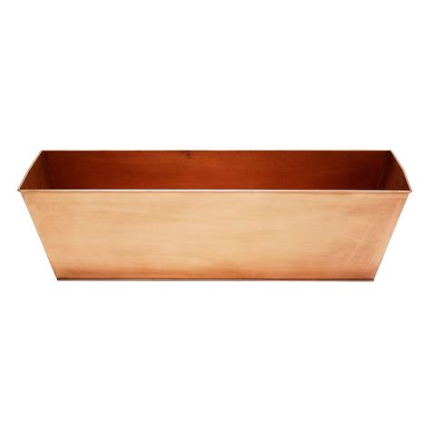 Amazon Achla Designs C 82C Plain Copper Flowerbox Large Copper