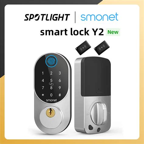 SMONET Cerraduras De Puerta Inteligentes Con Keypads Biom Trico Huella