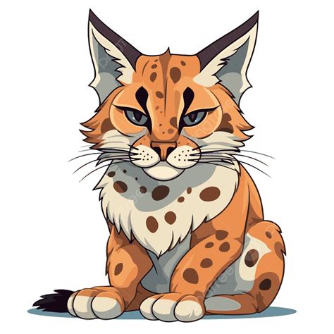 Bobcat Clipart Um Lince Laranja Personagem De Desenho Animado De