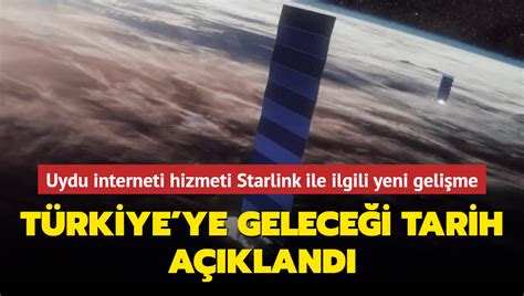 SpaceX in uydu interneti hizmeti Starlink ile ilgili yeni gelişme