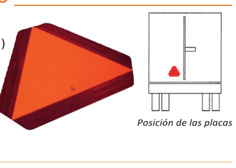 V 5 PLACA PARA VEHÍCULO LENTO Portasignal