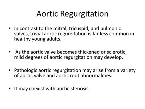 Echocardiographic Evaluation Of Aortic Regurgitation Ppt