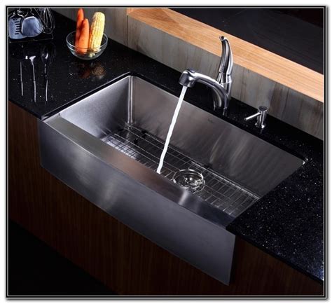 Stainless Steel Farmhouse Sink 36 - Sink And Faucets : Home Decorating ...