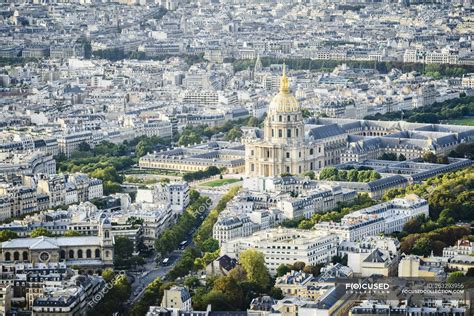 Aerial view of Paris cityscape, France — scenic view, structure - Stock ...