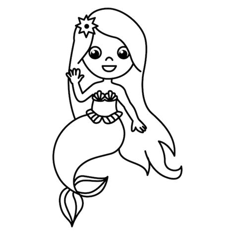 Dibujo De Una Sirena Para Imprimir Y Pintar Off