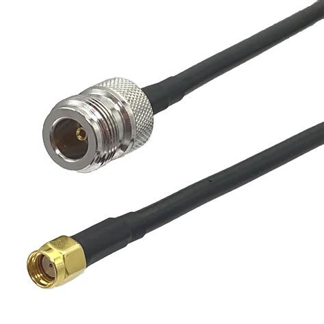 1 pces rg58 n fêmea jack para RP SMA macho jack conector rf coaxial