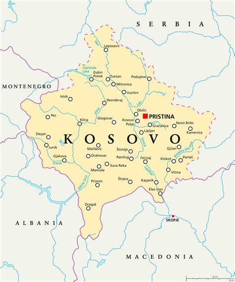 Kosovo Map | Infoplease