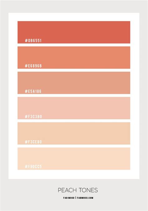 Peach Tones Colour Palette 81 In 2020 Color Palette Bright Peach