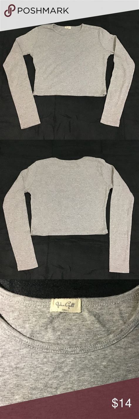 John Galt Brandy Melville Long Sleeve Cropped Top Long Sleeve Crop