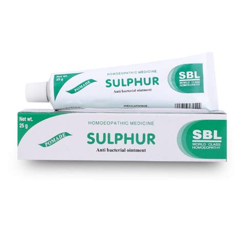 Sbl Sulphur Ointment Gm Homeopathic Remedy For Skin Issues Netmeds