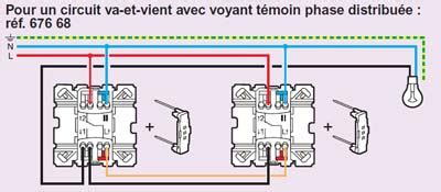 Branchement Va Et Vient Voyant Branchement D Un Interrupteur Avec Hot