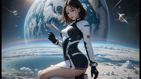 AI 4K 룩북 GIRL LOOKBOOK space girl 우주소녀 宇宙に浮かぶ美少女 宇宙美女 写真集20 YouTube