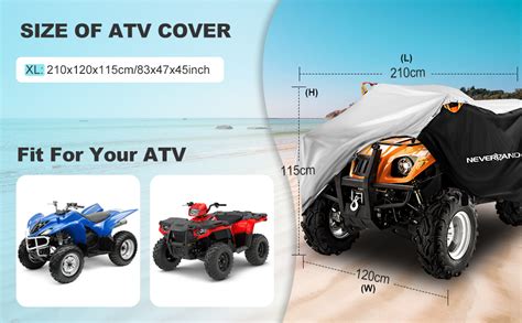 NEVERLAND ATV Cover Waterproof Heavy Duty Double Sided Available