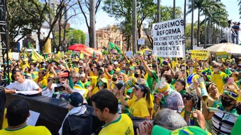 Manifestações bolsonaristas em BH são contra STF e pelo voto impresso