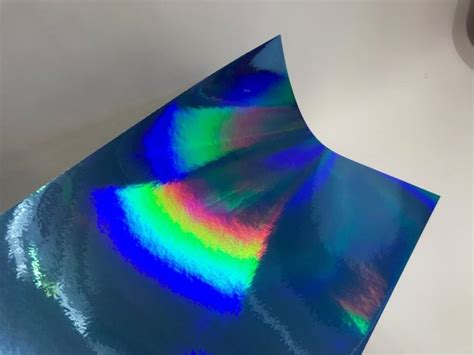 Colored Oil Slick Rainbow Holographic Sheets Iridescent Vinyl Sheets