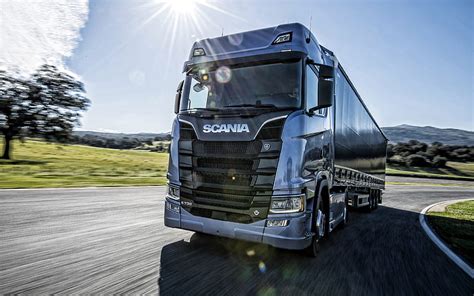 Scania R Front View Truck On The Highway Trucking Delivery