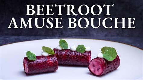 Learn To Make BEETROOT CYLINDERS At Home Fine Dining Amuse Bouche