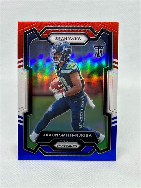 Jaxon Smith Njigba Prizm Red White Blue Prizm Rc Ebay