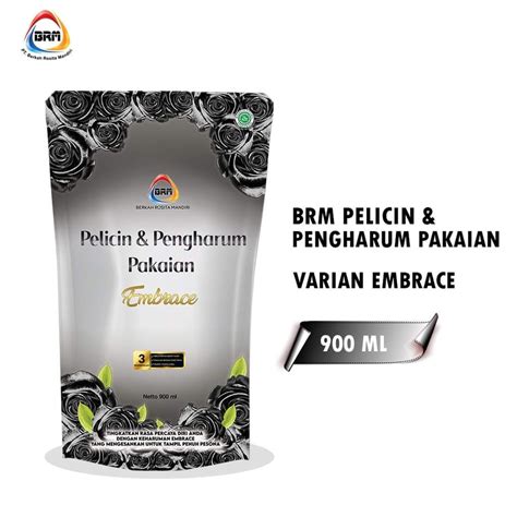 Jual Pewangi Dan Pelicin Pakaian BRM Refill Hitam 900 Ml Mawar Super