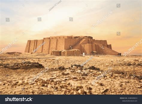 Sumer Civilization Archaeological City Ur Ziggurat Stock Photo ...