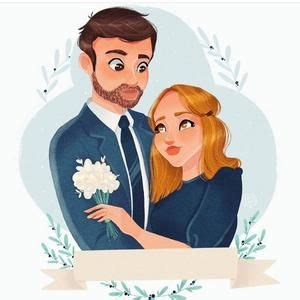 Custom Portrait In Disney Style Custom Cartoon Portrait For Etsy