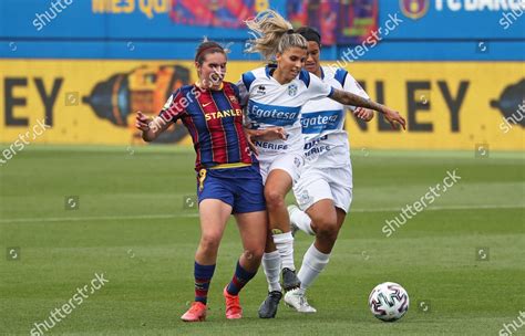 Natalia Ramos Mariona Caldentey During Match Editorial Stock Photo