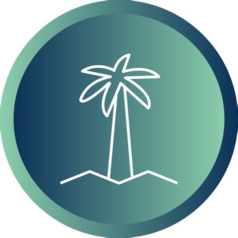 Beautiful Coconut Tree Line Vector Icon Vector Art At Vecteezy