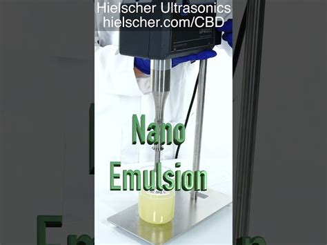 Cbd Nanoemulsion Produce A Translucent Nano Emulsion Using A Up St