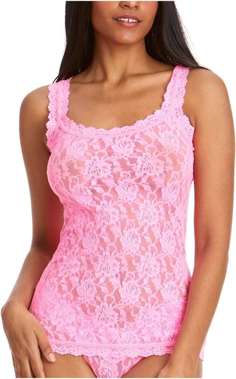 Hanky Panky Signature Lace Unlined Camisole 1390lxsglo Pink At Amazon Womens Clothing Store